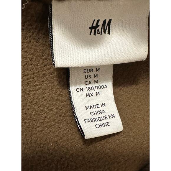 H&M Brown The pile jacket size Medium - Picture 3 of 9